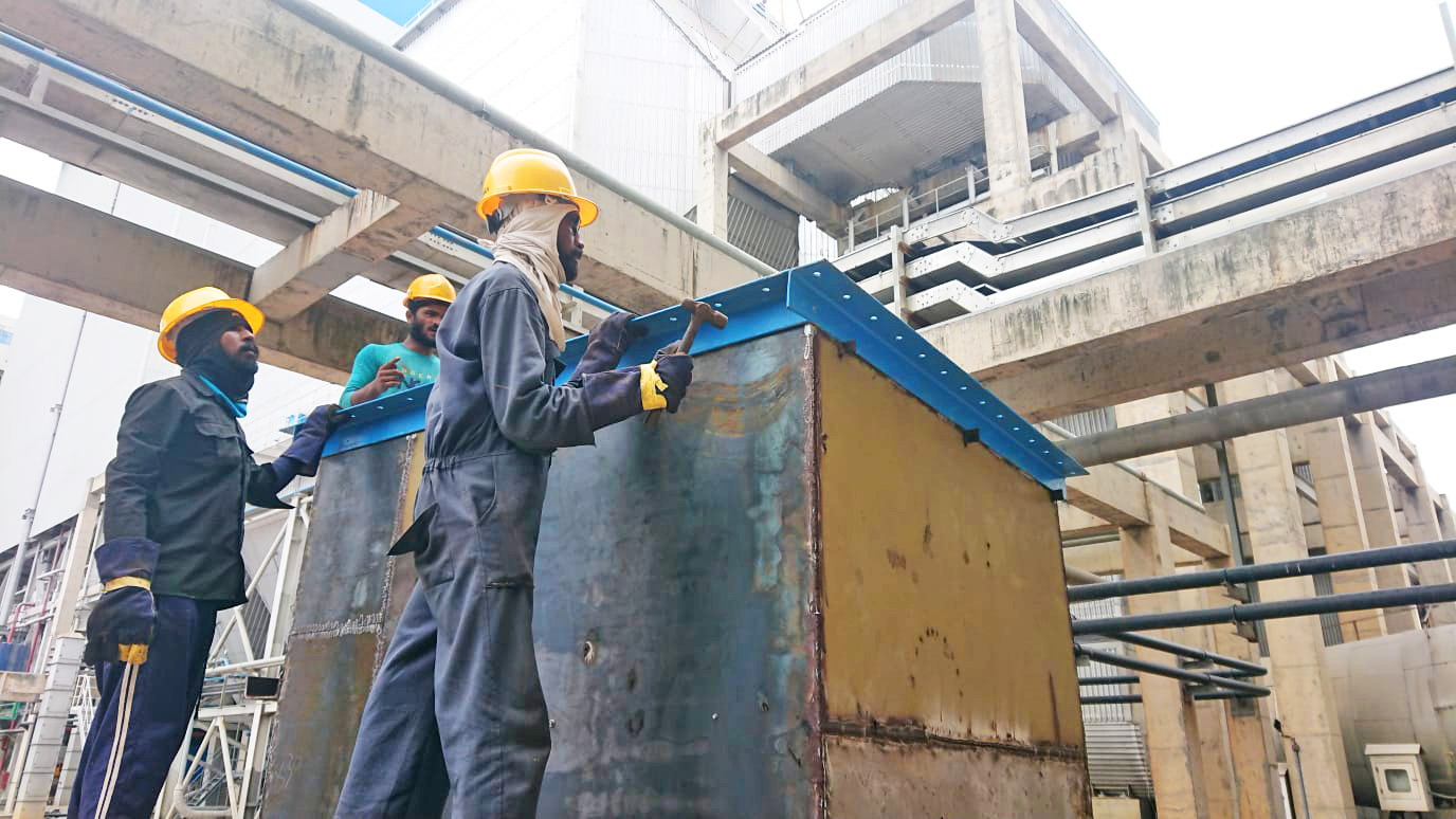 Heavy machinery operational site
